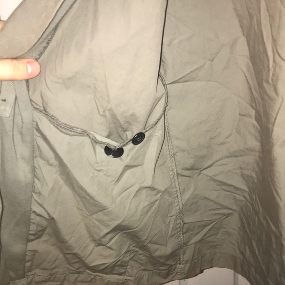 Stephan Schneider Army Green Light Hooded Coat - Picture 5 of 6